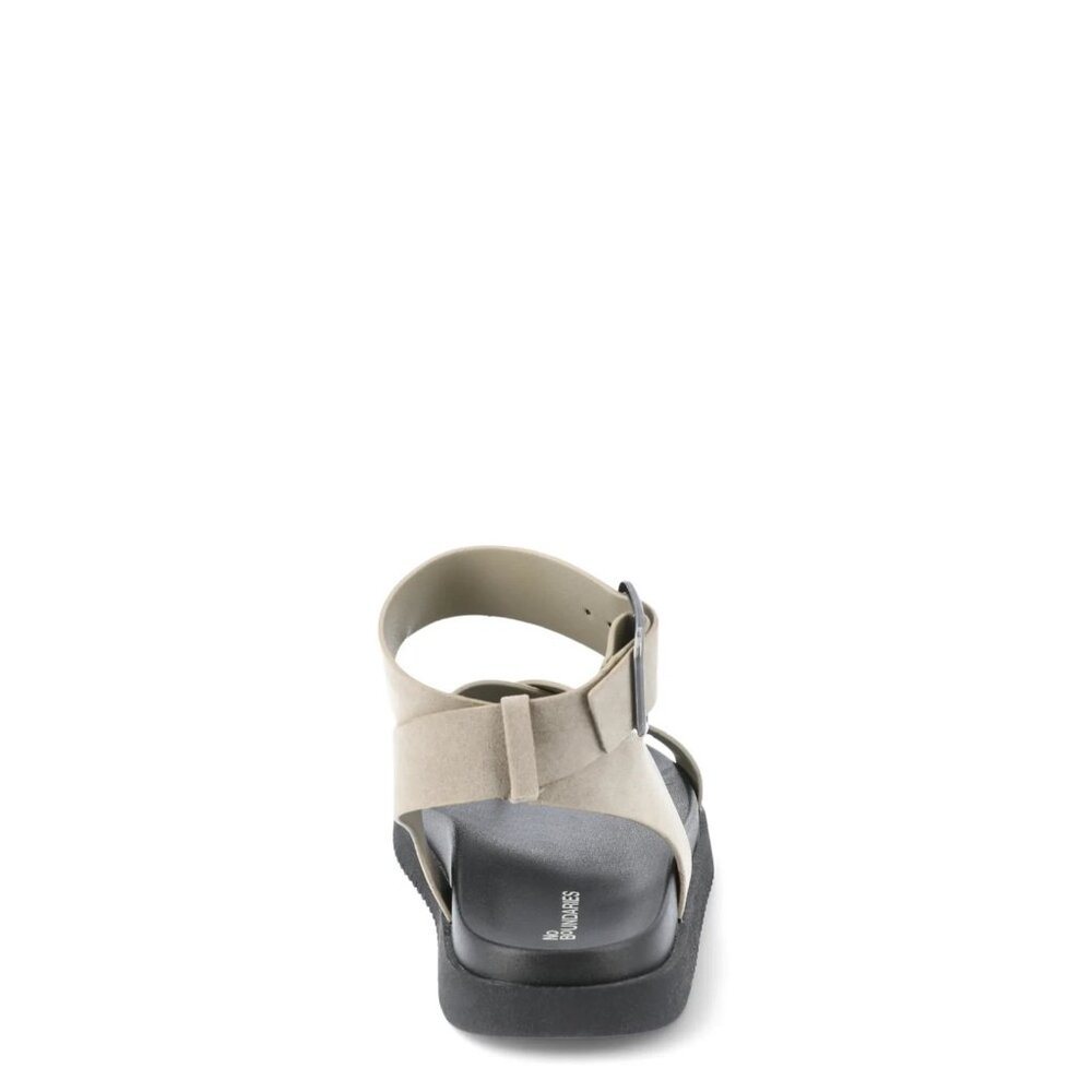 No Boundaries Women's X-Strap Toe Loop Sandals, Size 7, Adjustable Straps, Flat - Picture 5 of 5